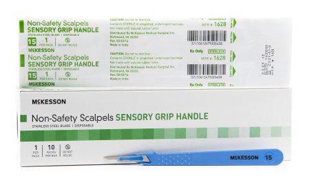 McKesson General Purpose Stainless Steel Scalpel with Sensory Grip Handle - Medsitis