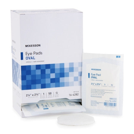 McKesson Oval Eye Pad 2-1/8" x 2-5/8" - 16-4282 - Medsitis