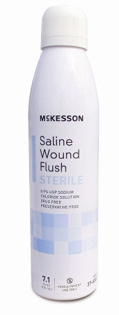 McKesson Sterile Saline Wound Flush 7.1 oz. Can - 37-6507 - Medsitis