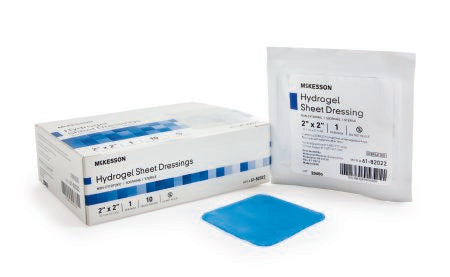 McKesson Sterile Hydrogel Sheet Dressings 2" x 2" - 61-82022 - Medsitis