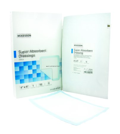 McKesson Sterile Super Absorbent Dressings 6" x 9" - 61-89569 - Medsitis