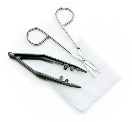 McKesson Suture Removal Kit with Plastic Forceps - Medsitis
