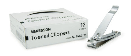 McKesson Toenail Clippers with Thumb Squeeze Lever - Medsitis