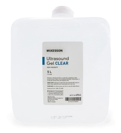 McKesson Clear Ultrasound Gel 5 Liter Jug - 4964 - Medsitis