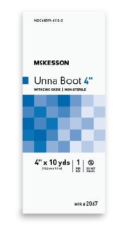 McKesson Unna Boot Cotton Zinc Oxide 4" - 2067 - Medsitis