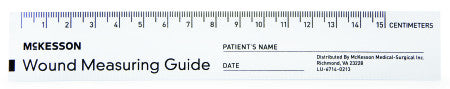McKesson Wound Measuring 6" Ruler - 533-LR/50 - Medsitis