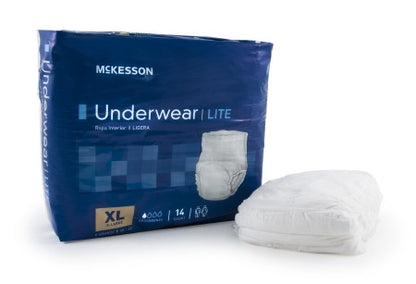 McKesson Disposable Light Absorbency Adult Pull-On Protective Underwear - UWE - Medsitis