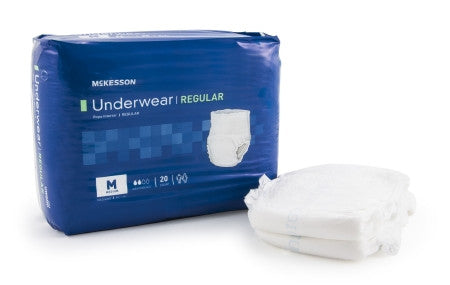 McKesson Disposable Adult Regular Absorbency Pull-On Protective Underwear Medium (34" - 44") - UWGMD - Medsitis
