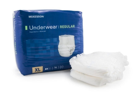 McKesson Disposable Adult Regular Absorbency Pull-On Protective Underwear X-Large (58" - 68") - UWGXL - Medsitis
