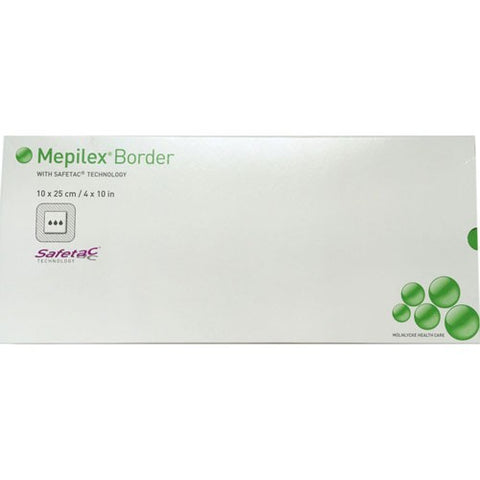 Mepilex® Self-Adherent Silicone Foam Dressing w/ Border 4" x 10" - 295850 - Medsitis