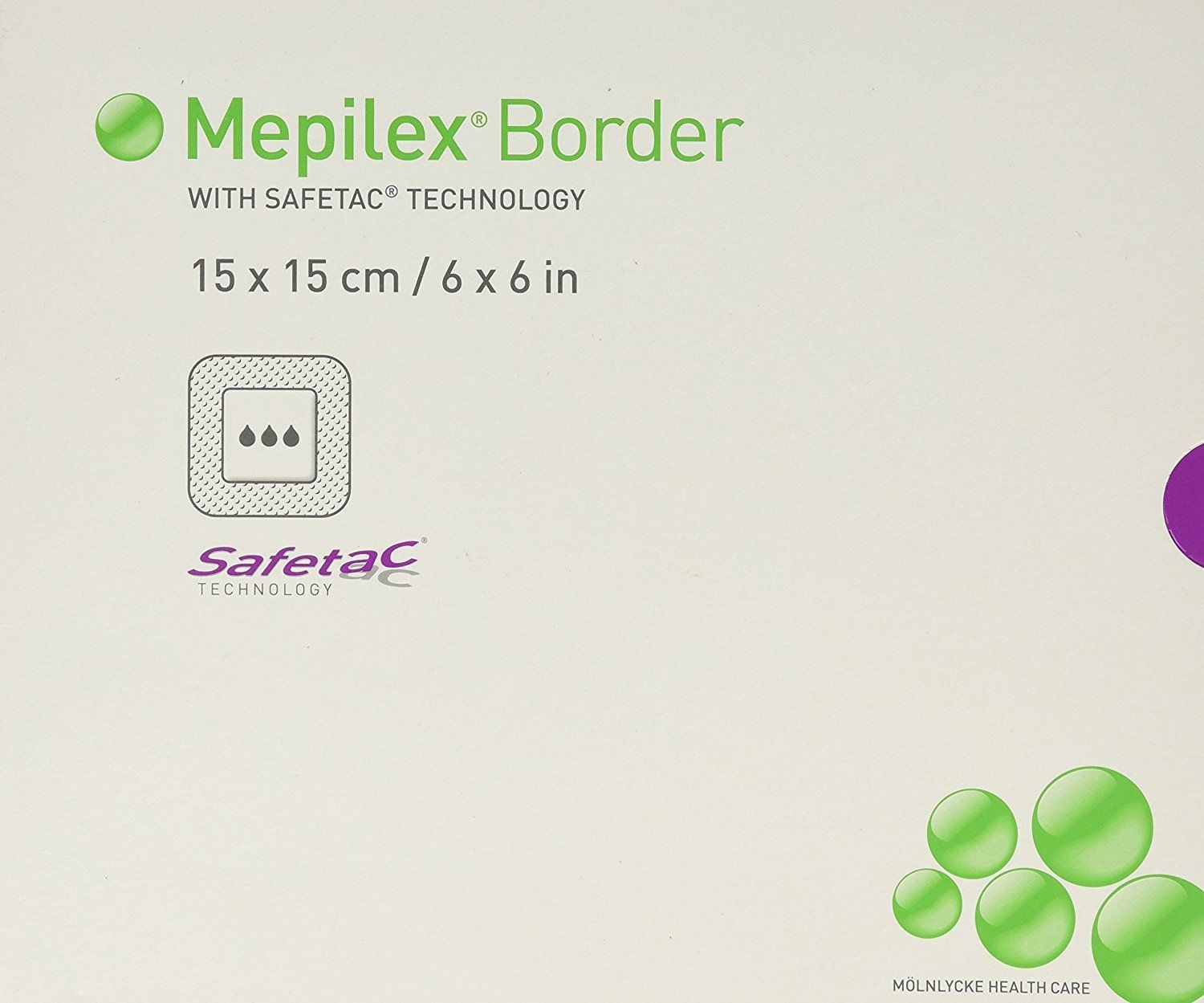 Mepilex® Self-Adherent Silicone Foam Dressing w/ Border 6" x 6" - 295400 - Medsitis