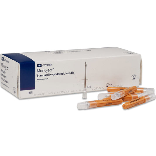 Monoject™ Hypodermic Needles with Aluminum Hub Rigid Pack - 8881200 - Medsitis