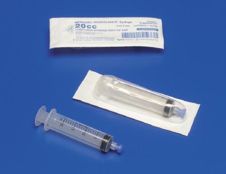 Monoject™ Standard Syringes w/ Luer-Lock Tip Soft Pack 3mL, 6mL, 10mL,  12mL, 20mL, 35mL, 60mL - 20mL / 1 Each