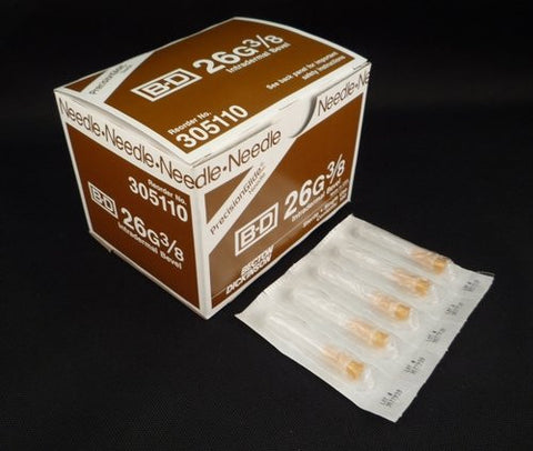 BD PrecisionGlide™ 26 G x 3/8" Hypodermic Needles - 305110 - Medsitis