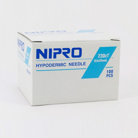 Nipro Hypodermic Needles 23G x 1" - AH+2325 - Medsitis