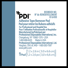 PDI® Adhesive Tape Remover Pad 1-1/4" x 2-5/8" - B16400 - Medsitis