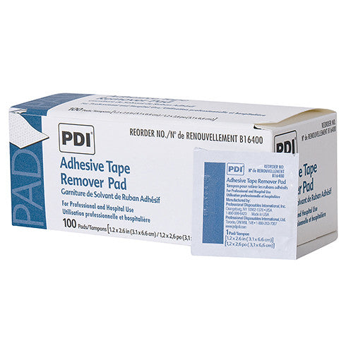 PDI® Adhesive Tape Remover Pad 1-1/4" x 2-5/8" - B16400 - Medsitis
