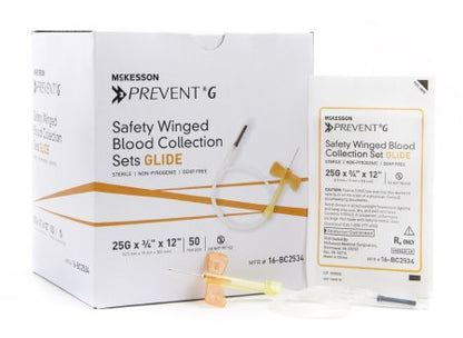 PREVENT® G Safety Winged Blood Collection Set Sterile - 16-BC2 - Medsitis