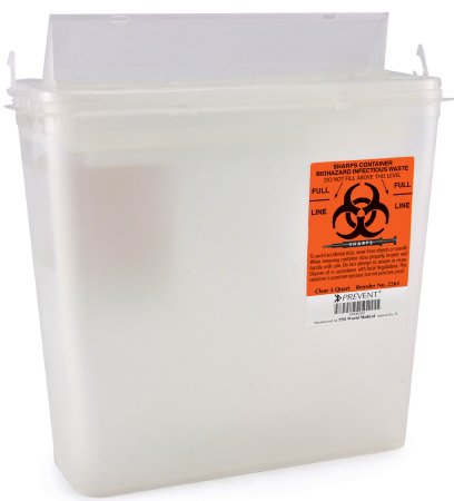 Prevent® Standard Biohazard Infectious Waste Sharps Containers 5 Quarts - 2261 - Medsitis