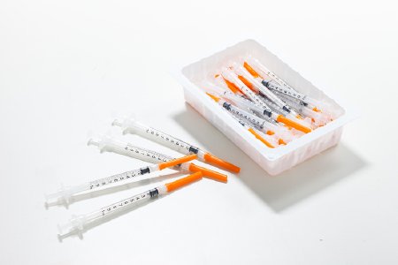 Sol-M™ Allergy Tray 1 mL 23G 1/2" w/ Attached Needle w/o Safety - 181023T - Medsitis