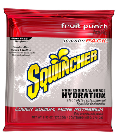 Sqwincher 1 Gallon Electrolyte Powder Pack Drink Mix Fruit Punch - X380-MC600 - Medsitis