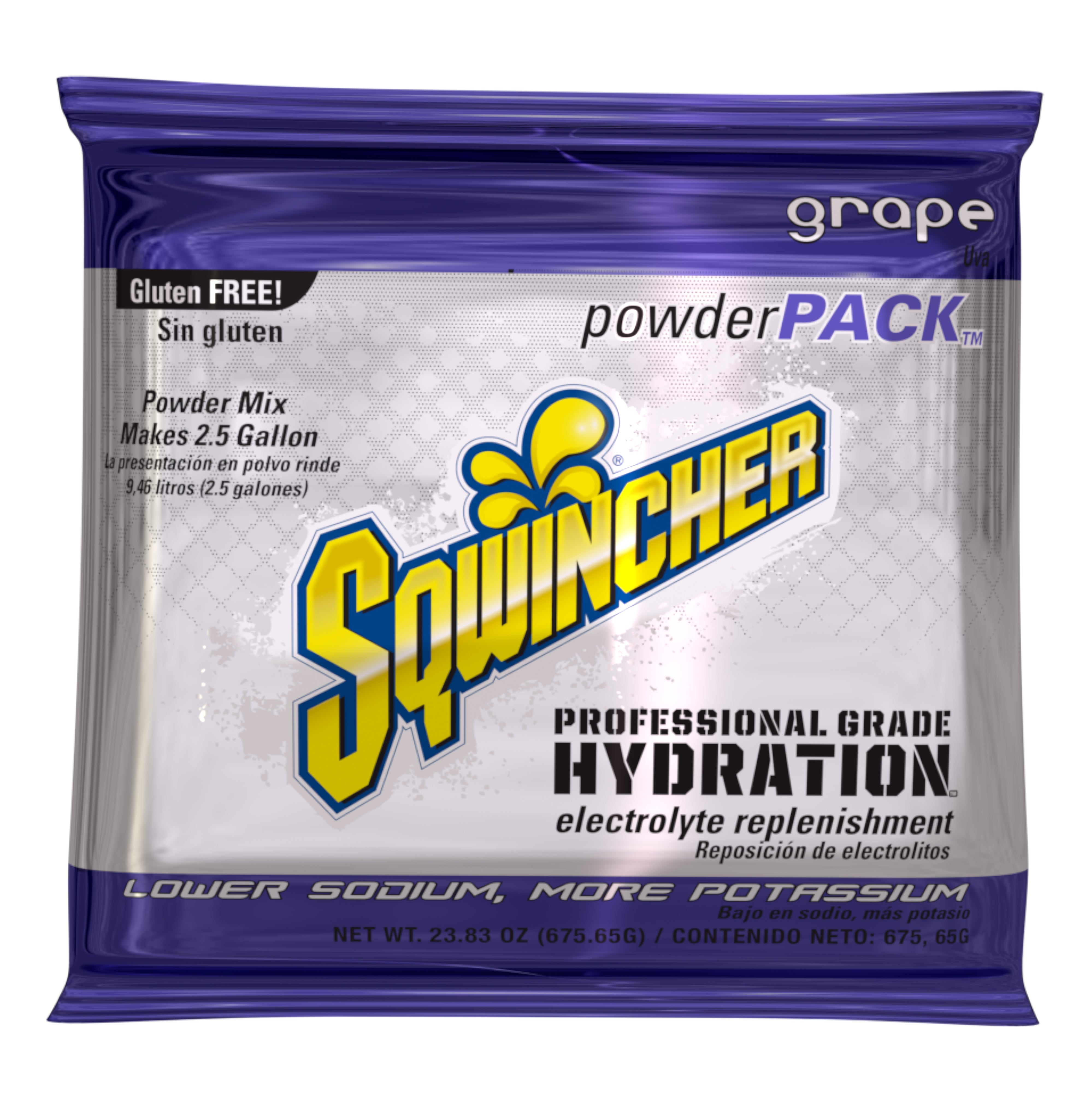 Sqwincher 2.5 Gallon Electrolyte Powder Pack Drink Mix Grape - X493-M3600 - Medsitis