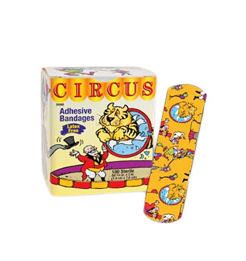 Stat Strip® Adhesive Plastic Strip Bandages for Kids (Children Designs) 3/4" x 3" - Sterile - Medsitis