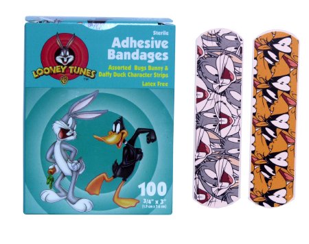 Stat Strip® Adhesive Plastic Strip Bandages for Kids (Children Designs) 3/4" x 3" - Sterile - Medsitis