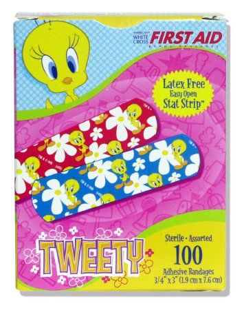 Stat Strip® Adhesive Plastic Strip Bandages for Kids (Children Designs) 3/4" x 3" - Sterile - Medsitis