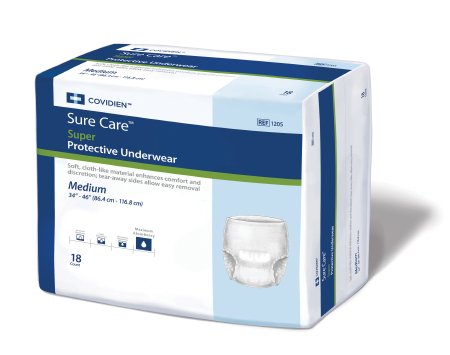 Sure Care™ Super Max Absorbency Protective Underwear 34" - 46" (S/M) - 1205 - Medsitis