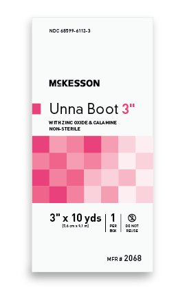 Unna Boot with Zinc Oxide & Calamine 3" x 10 Yds - 2068 - Medsitis