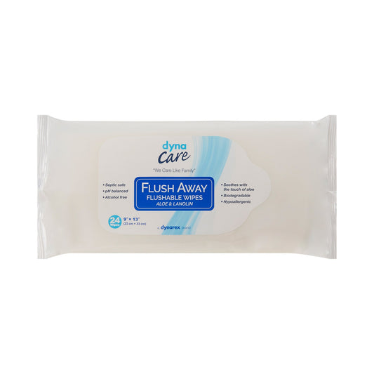 Flushable Personal Wipe Flush Away Adult Soft Pack Scented 24 Count - 1322