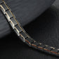 Men's Luxury Gold Plated SS Magnetic Energy Bracelet Bangle - Medsitis