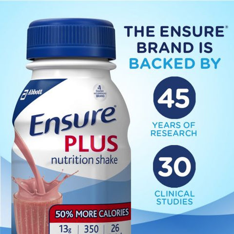 Ensure® Plus Nutrition Shake Strawberry 8 oz - 57269 - Medsitis
