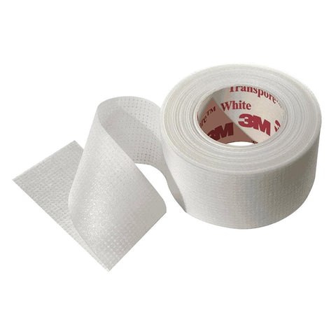 3M 3M Transpore Plastic Medical Tape, 1/2 Inch x 10 Yard, Transparent 1527-0, Box of 24